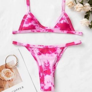Pink Tie Dye Bikini